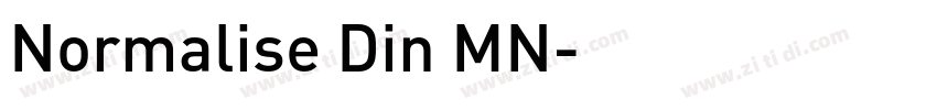 Normalise Din MN字体转换